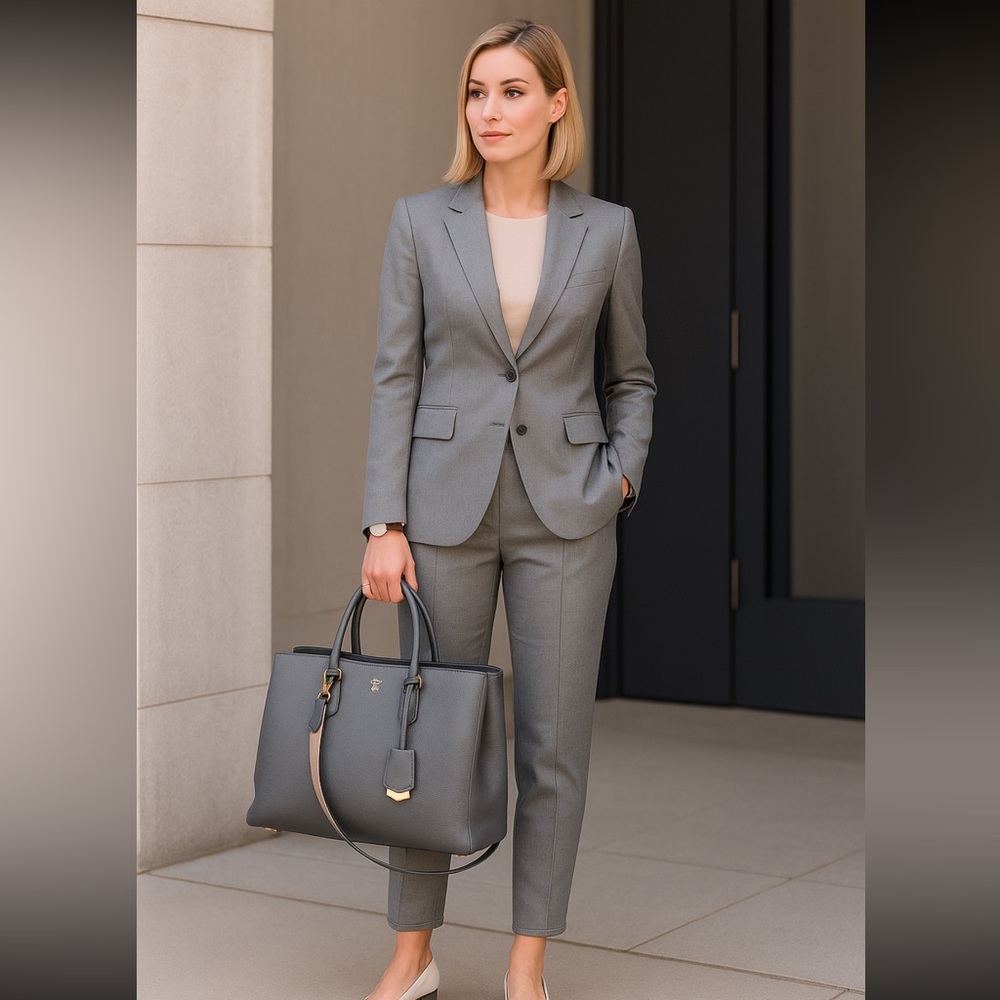 MCM Milla Large satchel professional and classic bag gorgeous grey 38CM